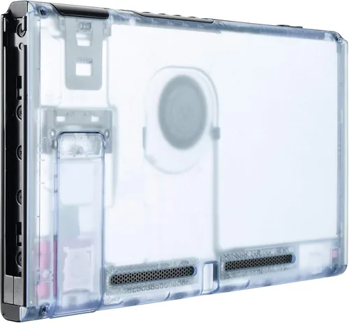 Vista 5 de eXtremeRate Placa trasera para consola Nintendo Switch, carcasa NS Joycon (versión D-Pad) con botones coloridos, carcasa de repuesto para Nintendo