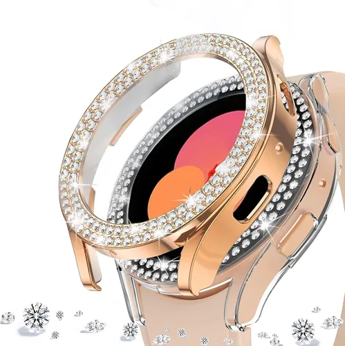 Vista 39 de DEALELE Paquete de 1 + 3 fundas compatibles con Samsung Galaxy Watch 7 Ultra (1.772 pulgadas), funda protectora de policarbonato transparente