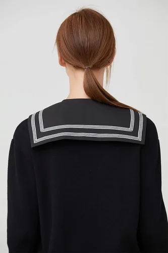 Vista 4 de SUZALA Collares de Dickey para mujer, de media camisa, con diseño floral, falsos, para suéter