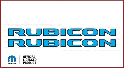 Vista 3 de Rubicon Hood - Calcomanía de vinilo para Jeep Rubicon/Gladiator JL/JT (2018-2024) 392 bronce con contorno negro F392BO (juego de 2) FJ5H2