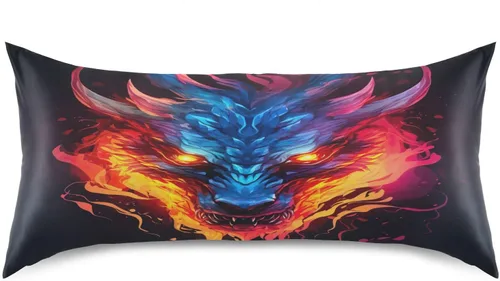 Vista 39 de Fundas de almohada de seda con estampado negro de camión monstruo para cabello y piel, suave, transpirable, suave, refrescante, funda de almohada