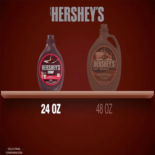 Vista 3 de Botella de jarabe de chocolate HERSHEY'S, 24 oz