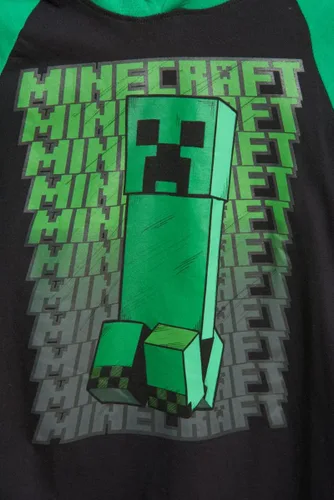 Vista 3 de Minecraft Camiseta con capucha de manga larga para niños
