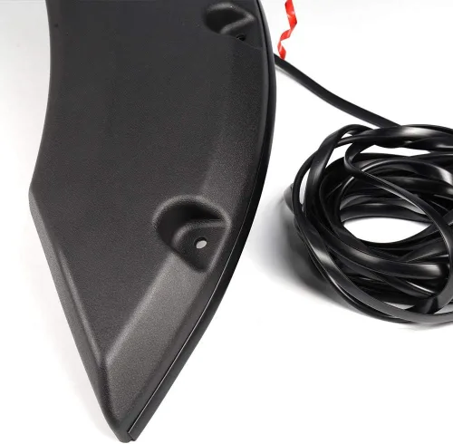 Vista 7 de CROSSDESIGN Guardabarros universal de 30 pies para rueda de automóvil, borde de llamada, junta de goma estilo limpiaparabrisas con cinta de grado