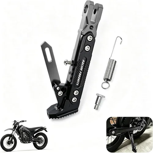Vista 15 de Soporte de patas de motocicleta universal de aleación de aluminio de alta calidad, ajustable, para motocicleta, scooter, soporte de trípode