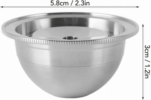 Vista 2 de Cápsula de café, cápsulas de café (2.7 fl oz) compatible con Vertuoplus plus, para vertuoline GCA1, para Delonghi ENV 135 máquina de café Cápsulas