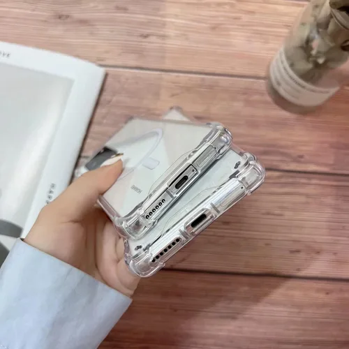 Vista 7 de Funda magnética transparente para Huawei Mate 40 Pro compatible con MagSafe, funda de silicona suave TPU parachoques Slim Fit Hard Back a prueba