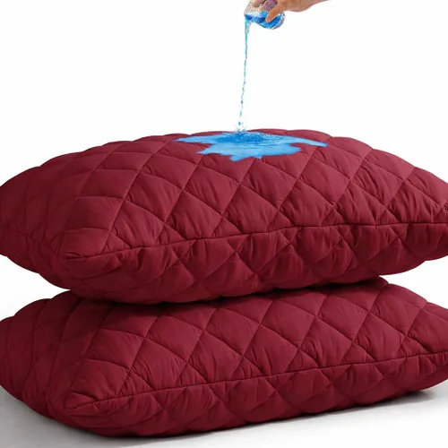 Vista 8 de Pillow Protector (2 Pack) 240 GSM Quilted 100% Waterproof Zippered Pillow Covers TPU Laminated, Hypoallergenic, Premium Pillowcase Encasement for