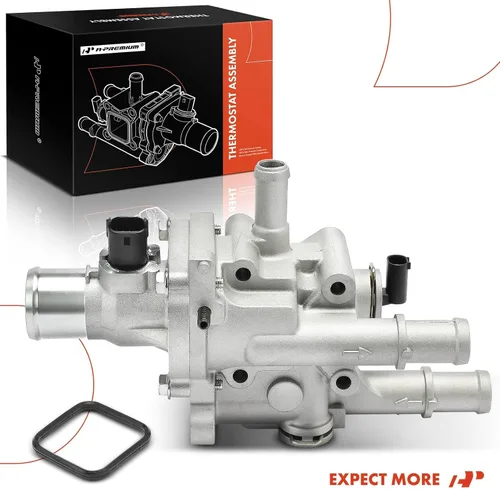 Vista 10 de A-Premium Termostato refrigerante de aluminio mejorado y conjunto de carcasa con sensor y junta tórica compatible con Chevy Cruze 2011-2016 1.8L