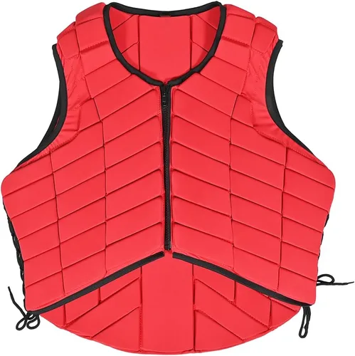 Vista 8 de HILASON Horse Riding Rodeo Safety Vest Protective Adult Eventing Negro