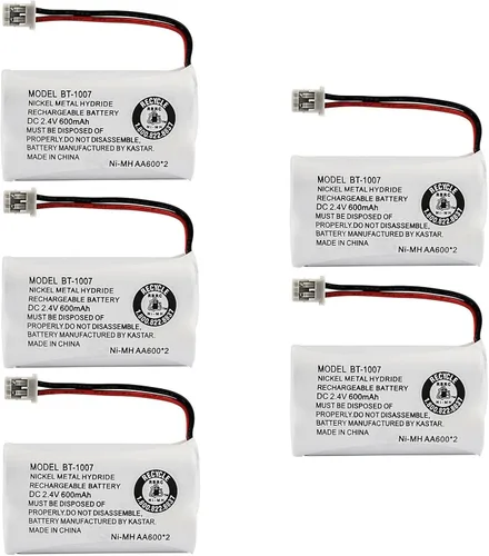 Vista 5 de Kastar Paquete de 1 batería de repuesto BT-1007 para Panasonic HHR-P506, HHR-P506A, HHR-P506A1B, KX-TGA400B, KX-TGA420B, PQHHR150AAZ1, PQHHR150AA21