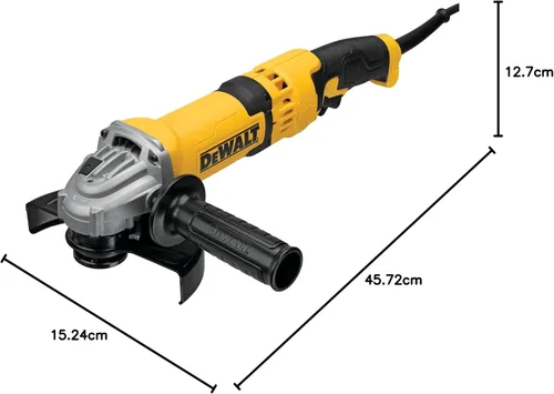 Vista 9 de DEWALT herramienta de pulido angular, 4-1/2 pulgadas a 5 pulgadas, interruptor de gatillo (DWE43116)
