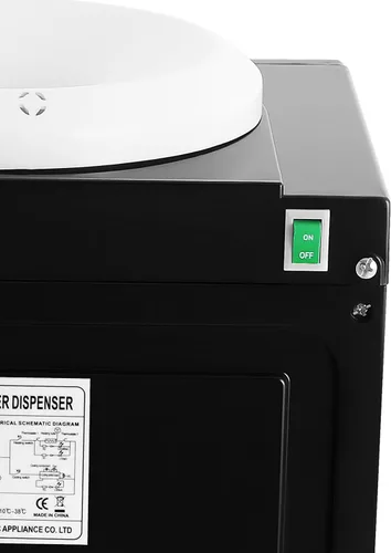 Vista 8 de Dispensador de agua de carga superior, dispensador de agua para encimera con 3 ajustes de temperatura, enfriador eléctrico de agua caliente y fría