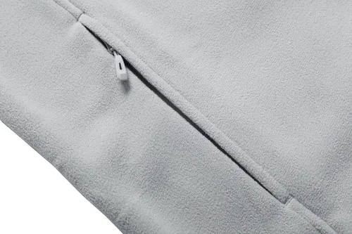 Vista 4 de GIMECEN Chaqueta ligera de forro polar suave con cremallera completa para hombre, abrigo de recreación al aire libre con bolsillos con cremallera
