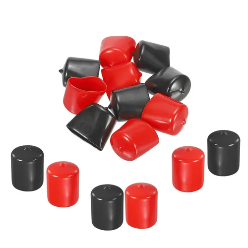 Vista 29 de MECCANIXITY 50 unids tapas de goma Surtido de 0.079 in PVC vinilo tornillo rosca protector para tornillo tornillo negro rojo