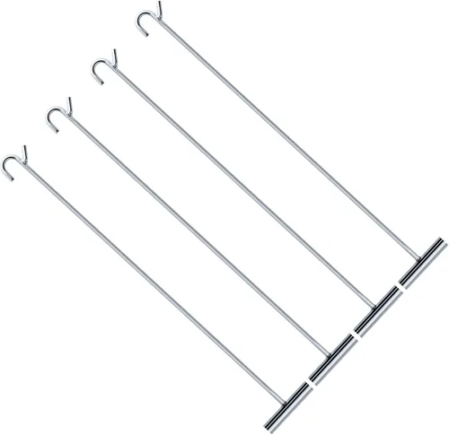 Vista 9 de Extractor de pasador de quinta rueda resistente, gancho de extractor de quinta rueda chapado en cromo de acero macizo de 32 pulgadas, 1 paquete