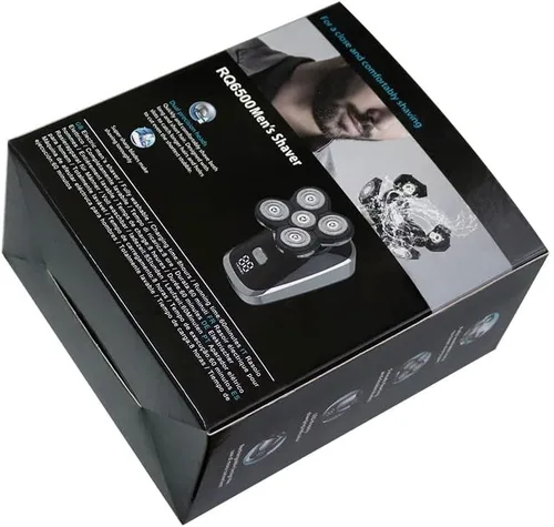 Vista 3 de Afeitadoras de cabeza para hombres calvos, LED dosplay potente afeitadora eléctrica húmeda y seca para barba recortadora de pelo facial y corporal 5