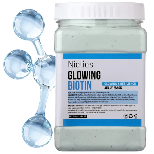 Vista 14 de Mascarilla facial profesional de gelatina - Mascarilla facial en polvo para hidratación y limpieza, 23 onzas líquidas (24 quilates)