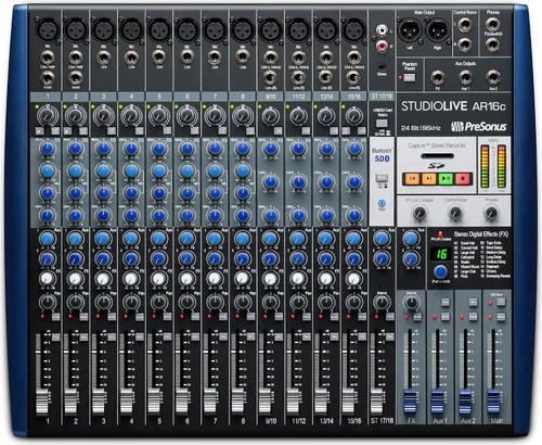 Vista 10 de PreSonus StudioLive AR8c Mezclador Analógico con Software Studio One Pro