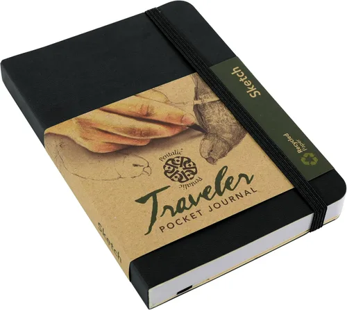 Vista 4 de Cuaderno de bocetos Travelers Dot Grid Pentalic Art, libre de ácidos
