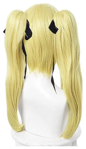 Vista 5 de LCNING Anime Kakegurui Meari Saotom Long Wig, Cosplay Wig Golden Color Role Play