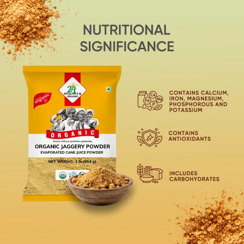 Vista 3 de 24 Mantara 24 Mantra Organic Jaggery Powder - 1 Lb