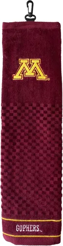 Vista 7 de Team Golf NCAA Texas A&M Aggies Toalla de golf bordada, diseño a cuadros y logotipo bordado