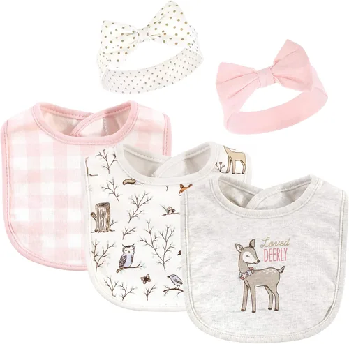 Vista 42 de Hudson Baby Conjunto de babero y diadema de algodón unisex para bebé Leopard Mamas Mini
