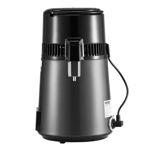 Vista 12 de VEVOR Destilador de Agua de 1750W, Fabricante de Agua Destilada de 0.4 Gal/H con Garrafa de Vidrio, Máquina Destiladora de Encimera de 4L/1.1 Gal