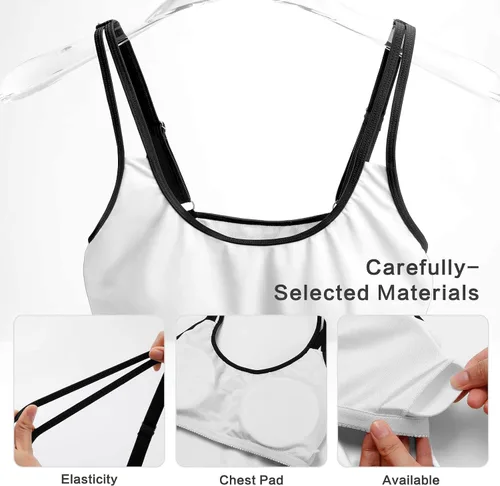 Vista 7 de Frenchie French Bulldog Women Two Piece Tankini Swimwear Swimsuits Bathing Suits Set with Strappy Top and Shorts