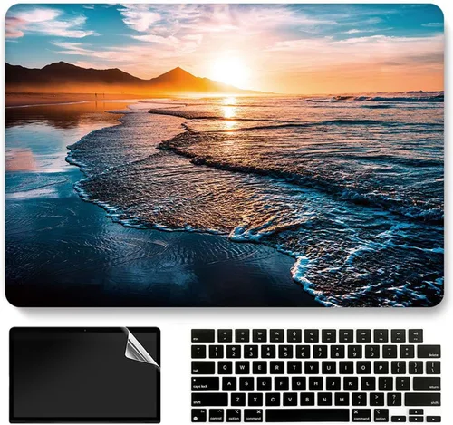 Vista 9 de Funda rígida para MacBook Air de 13 pulgadas 2017 2016 2015 2014 2013 2012 2011 2010 versión A1466/A1369, cubierta rígida de plástico, cubierta