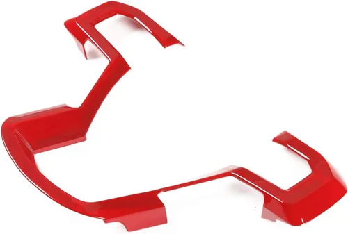 Vista 2 de JeCar embellecedor biselado para volante, accesorio interior decorativo para Ford F150 2015, 2016, 2017, Rojo