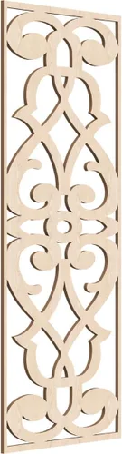 Vista 57 de 9 3/8"W x 24 3/8"H x 1/4"T Bellaire Decorativos Paneles de pared de madera calado, abedul