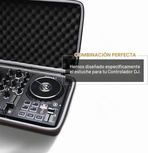 Vista 2 de Funda LTGEM para mezclador de DJ Numark Party Mix II o Hercules DJControl Mix Ultra, Negro (Solo la funda)