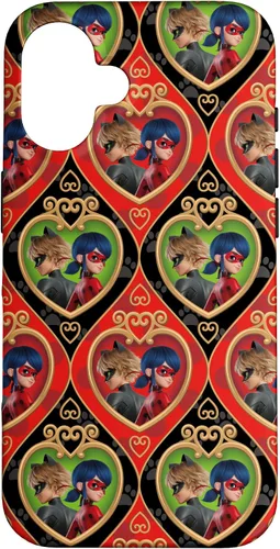 Vista 31 de Funda roja y verde para iPhone SE (2020) / 7 / 8 Miraculous Ladybug and Cat Noir The Movie