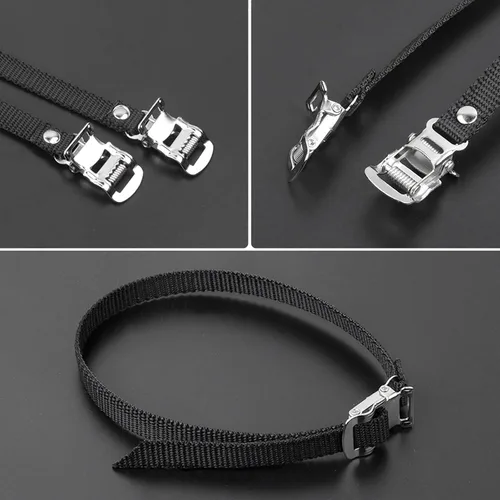Vista 2 de 2 correas para pedal de bicicleta, accesorios de repuesto para bicicleta de montaña, carretera, bicicletas de ejercicio y BTT