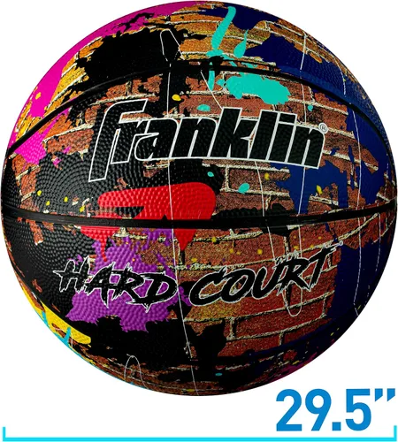 Vista 7 de Franklin - Balón de baloncesto duro para interiores y exteriores, tamaño oficial, 1 unidad