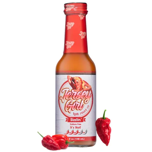 Vista 13 de Jersey Girl Hot Sauce Co Scorchin' Hot Sauce - Salsa picante hecha con pimientos Carolina Reaper y Dragon's Breath / 2 de los pimientos más picantes