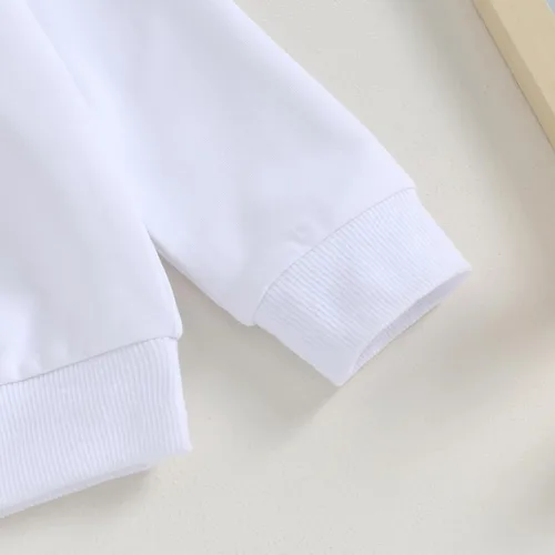 Vista 5 de BOIBOKOKO Conjunto de ropa linda para bebé niño para otoño e invierno, sudadera de manga larga para niños pequeños