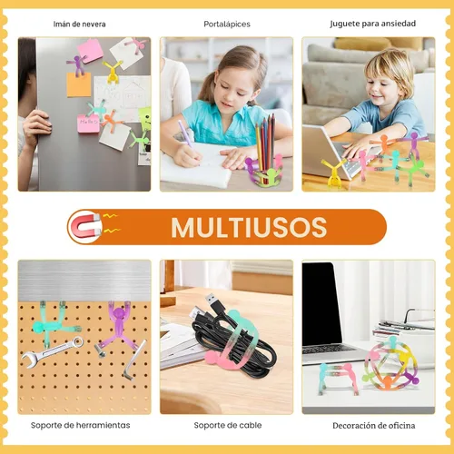 Vista 3 de laleay 6 piezas Juguetes Magnéticos, Figuras de Personas para Niños, Regalos para Adultos y Niños, Hombres Magnéticos para Regalos de Adolescentes