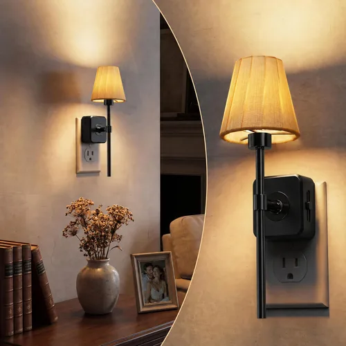 Vista 32 de L LOHAS LED Luz nocturna, luces nocturnas modernas que se enchufan a