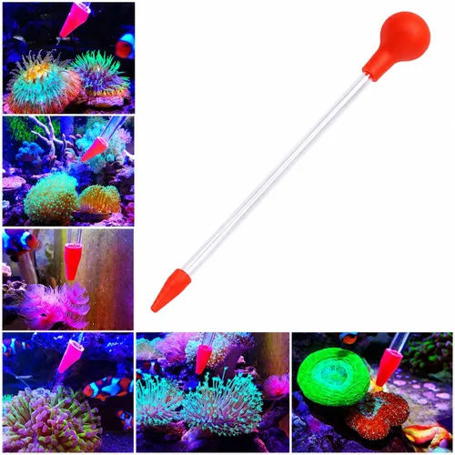 Vista 7 de Aquarium Choice Alimentador de coral de tubo largo de jeringa para fertilizante líquido, SPS HPS, herramienta de alimentación de coral