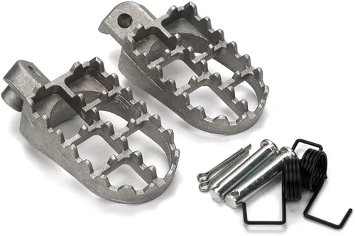 Vista 9 de XINGWU Reposapiés negro para motocross, pedales de aluminio para XR50R PW50 CRF70 TW200 KLX110 CRF50 50cc 70cc 90cc 110cc 125cc TaoTao pieza
