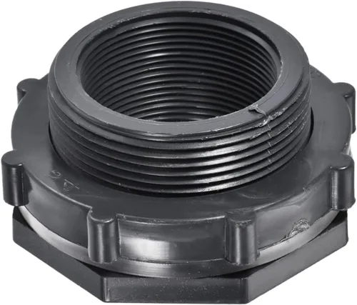Vista 10 de M METERXITY Paquete de 2 accesorios de mamparo de PVC – Conector de tanque de agua de doble rosca, con junta de silicona, para acuarios
