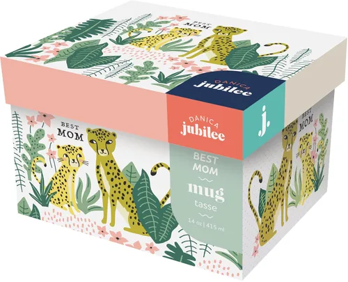 Vista 6 de Now Designs Jubilee Best Mom - Taza de gres en caja, 14 onzas