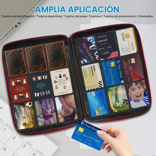 Vista 5 de Fundas para tarjetas de intercambio, 540 bolsillos mejorados