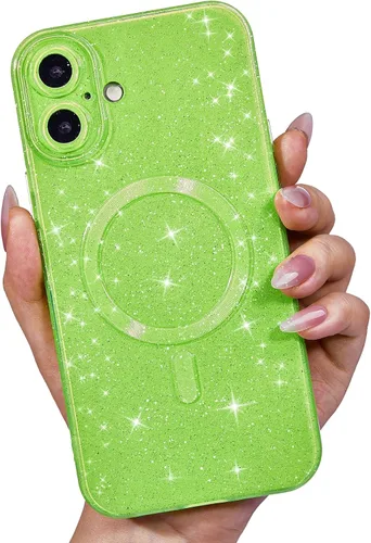 Vista 48 de LoeoeL Funda para iPhone 12 con Purpurina Compatible con Magsafe, Femenina Linda Brillante Magnética Mag Safe Bonita Funda para Teléfono