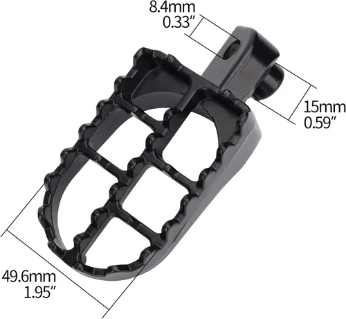 Vista 2 de Estriberas para Motocicleta de Motocross, Pedales para 50 CC, 70 CC, 90 CC, 110 CC, 125 CC Taotao PW50 PW80 TW200 XR50R CRF50 CRF70 CRF80 CRF100F