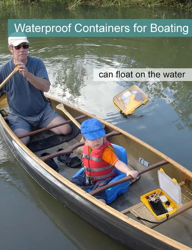 Vista 3 de Avlcoaky Dry Box - Cajas secas impermeables, pequeños recipientes flotantes herméticos para kayak, canotaje y buceo, funda impermeable con bisagra