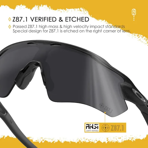 Vista 3 de Lentes de repuesto ANSI Z87.1 para gafas de sol Oakley Jaw-breaker OO9290